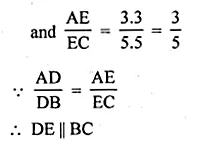 ML Aggarwal Class 10 Solutions for ICSE Maths Chapter 13 Similarity Chapter Test Q6.2