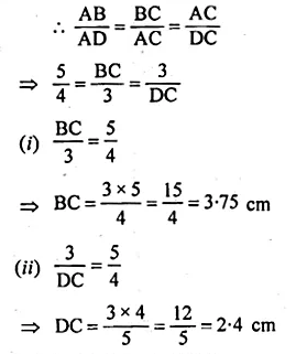 ML Aggarwal Class 10 Solutions for ICSE Maths Chapter 13 Similarity Chapter Test Q9.2