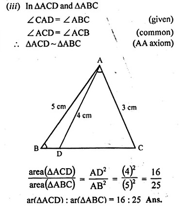 ML Aggarwal Class 10 Solutions for ICSE Maths Chapter 13 Similarity Chapter Test Q9.3