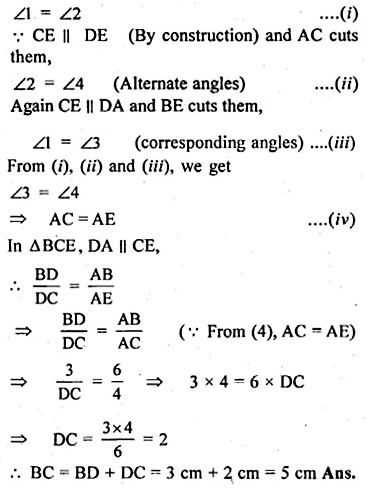ML Aggarwal Class 10 Solutions for ICSE Maths Chapter 13 Similarity Ex 13.2 Q9.5