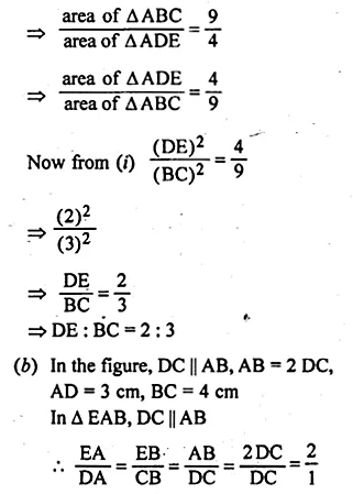 ML Aggarwal Class 10 Solutions for ICSE Maths Chapter 13 Similarity Ex 13.3 Q13.4