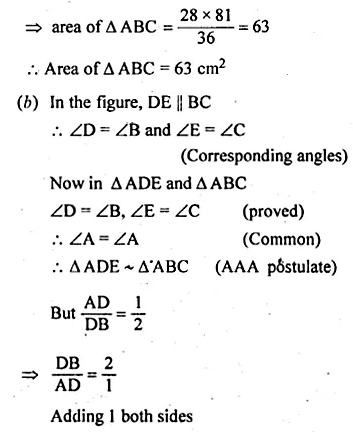 ML Aggarwal Class 10 Solutions for ICSE Maths Chapter 13 Similarity Ex 13.3 Q6.4