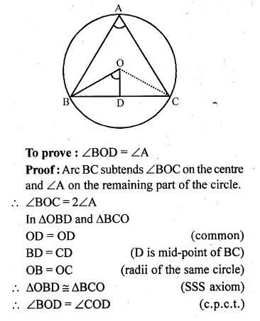 ML Aggarwal Class 10 Solutions for ICSE Maths Chapter 15 Circles Ex 15.1 Q11.1