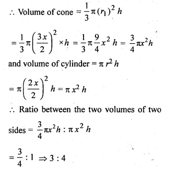 ML Aggarwal Class 10 Solutions for ICSE Maths Chapter 17 Mensuration Chapter Test Q11.1