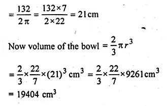 ML Aggarwal Class 10 Solutions for ICSE Maths Chapter 17 Mensuration Chapter Test Q5.1