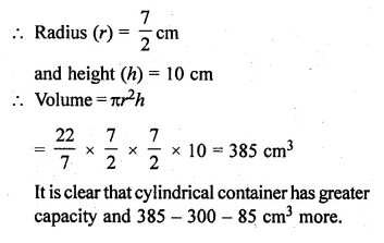 ML Aggarwal Class 10 Solutions for ICSE Maths Chapter 17 Mensuration Ex 17.1 Q21.1