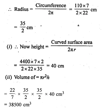 ML Aggarwal Class 10 Solutions for ICSE Maths Chapter 17 Mensuration Ex 17.1 Q9.1