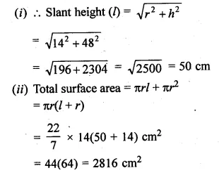 ML Aggarwal Class 10 Solutions for ICSE Maths Chapter 17 Mensuration Ex 17.2 Q16.2