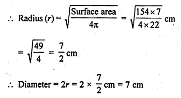 ML Aggarwal Class 10 Solutions for ICSE Maths Chapter 17 Mensuration Ex 17.3 Q5.1