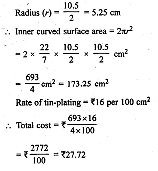 ML Aggarwal Class 10 Solutions for ICSE Maths Chapter 17 Mensuration Ex 17.3 Q7.1