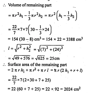 ML Aggarwal Class 10 Solutions for ICSE Maths Chapter 17 Mensuration Ex 17.4 Q12.2