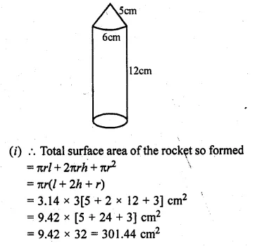 ML Aggarwal Class 10 Solutions for ICSE Maths Chapter 17 Mensuration Ex 17.4 Q18.1