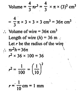 ML Aggarwal Class 10 Solutions for ICSE Maths Chapter 17 Mensuration Ex 17.5 Q1.1