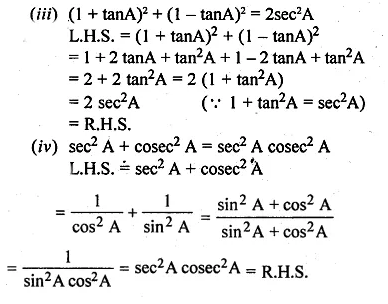ML Aggarwal Class 10 Solutions for ICSE Maths Chapter 18 Trigonometric Identities Ex 18 Q16.2
