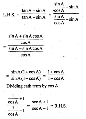 ML Aggarwal Class 10 Solutions for ICSE Maths Chapter 18 Trigonometric Identities Ex 18 Q30.4