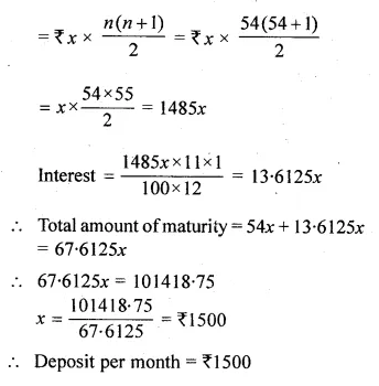 ML Aggarwal Class 10 Solutions for ICSE Maths Chapter 2 Banking Chapter Test Q4.1