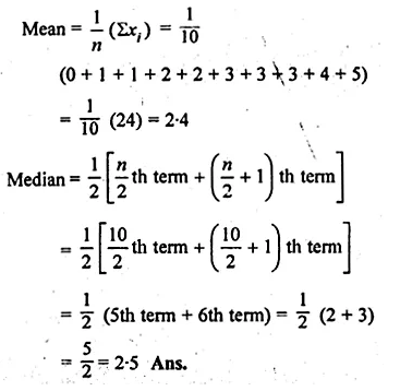 ML Aggarwal Class 10 Solutions for ICSE Maths Chapter 21 Measures of Central Tendency Ex 21.2 Q3.1