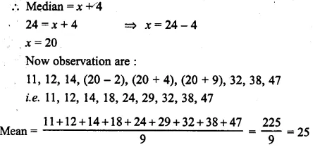 ML Aggarwal Class 10 Solutions for ICSE Maths Chapter 21 Measures of Central Tendency Ex 21.2 Q4.1