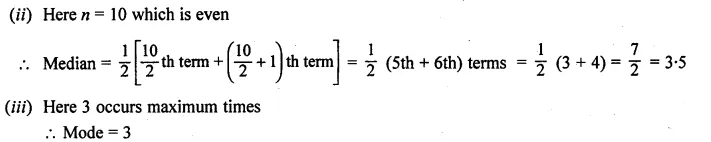 ML Aggarwal Class 10 Solutions for ICSE Maths Chapter 21 Measures of Central Tendency Ex 21.3 Q4.1