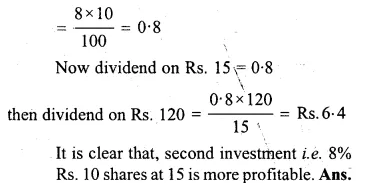 ML Aggarwal Class 10 Solutions for ICSE Maths Chapter 3 Shares and ...