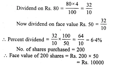 ML Aggarwal Class 10 Solutions for ICSE Maths Chapter 3 Shares and Dividends Ex 3 Q27.1