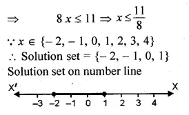ML Aggarwal Class 10 Solutions for ICSE Maths Chapter 4 Linear Inequations Chapter Test Q1.1