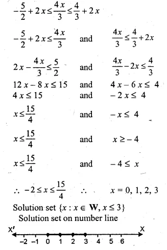 ML Aggarwal Class 10 Solutions for ICSE Maths Chapter 4 Linear Inequations Ex 4 Q30.1