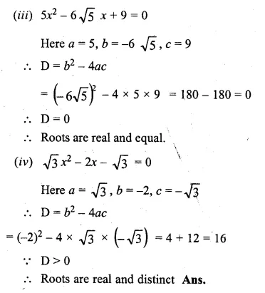 ML Aggarwal Class 10 Solutions for ICSE Maths Chapter 5 Quadratic Equations in One Variable Chapter Test Q10.2