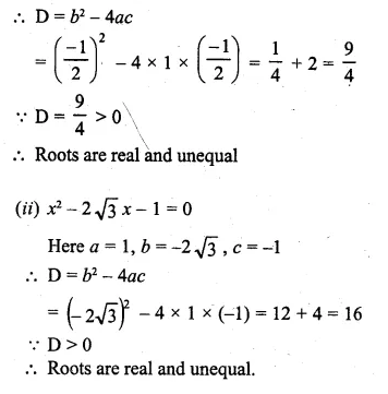 ML Aggarwal Class 10 Solutions for ICSE Maths Chapter 5 Quadratic Equations in One Variable Ex 5.4 Q3.1