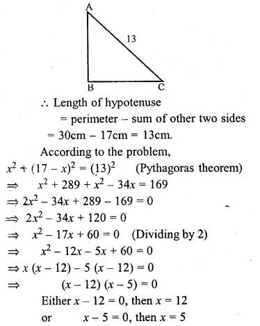 ML Aggarwal Class 10 Solutions for ICSE Maths Chapter 5 Quadratic Equations in One Variable Ex 5.5 Q19.1