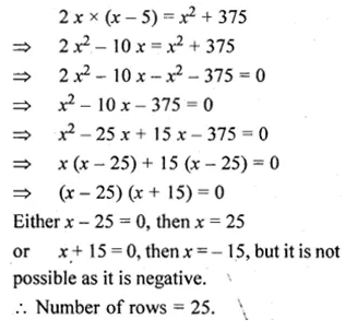 ML Aggarwal Class 10 Solutions for ICSE Maths Chapter 5 Quadratic Equations in One Variable Ex 5.5 Q23.1