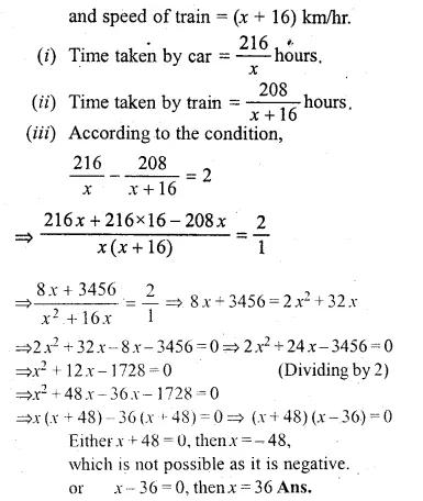 ML Aggarwal Class 10 Solutions for ICSE Maths Chapter 5 Quadratic Equations in One Variable Ex 5.5 Q29.1