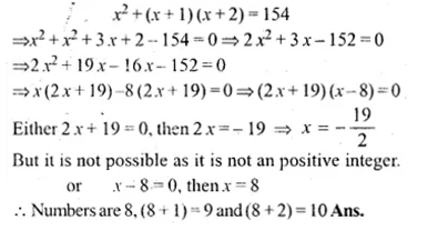 ML Aggarwal Class 10 Solutions for ICSE Maths Chapter 5 Quadratic Equations in One Variable Ex 5.5 Q7.1