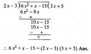 ML Aggarwal Class 10 Solutions for ICSE Maths Chapter 6 Factorization Chapter Test Q3.2