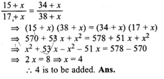 ML Aggarwal Class 10 Solutions for ICSE Maths Chapter 7 Ratio and Proportion Chapter Test Q7.1