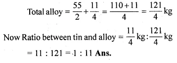 ML Aggarwal Class 10 Solutions for ICSE Maths Chapter 7 Ratio and Proportion Ex 7.1 Q1.1