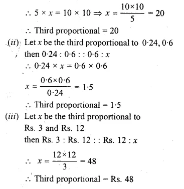 ML Aggarwal Class 10 Solutions for ICSE Maths Chapter 7 Ratio and Proportion Ex 7.2 Q3.1