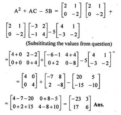 ML Aggarwal Class 10 Solutions for ICSE Maths Chapter 8 Matrices Ex 8.3 Q15.1