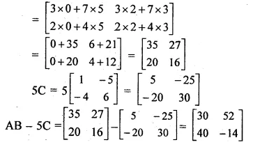 ML Aggarwal Class 10 Solutions for ICSE Maths Chapter 8 Matrices Ex 8.3 Q5.1