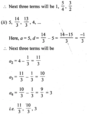 ML Aggarwal Class 10 Solutions for ICSE Maths Chapter 9 Arithmetic and Geometric Progressions Chapter Test Q2.1