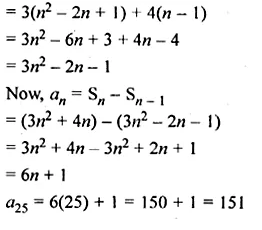 ML Aggarwal Class 10 Solutions for ICSE Maths Chapter 9 Arithmetic and Geometric Progressions Chapter Test Q25.1