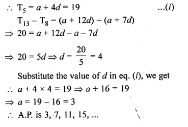 ML Aggarwal Class 10 Solutions for ICSE Maths Chapter 9 Arithmetic and Geometric Progressions Ex 9.2 Q11.1