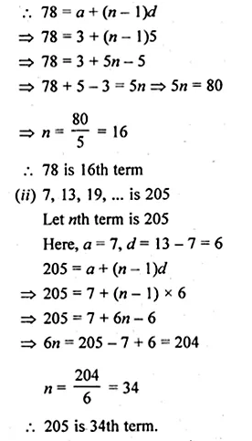 ML Aggarwal Class 10 Solutions for ICSE Maths Chapter 9 Arithmetic and Geometric Progressions Ex 9.2 Q6.1