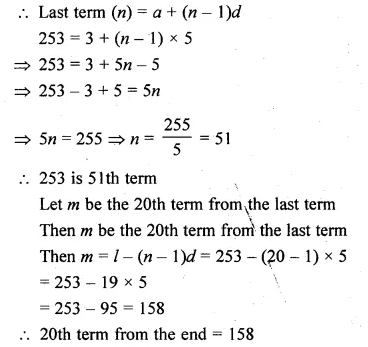 ML Aggarwal Class 10 Solutions for ICSE Maths Chapter 9 Arithmetic and Geometric Progressions Ex 9.2 Q8.1