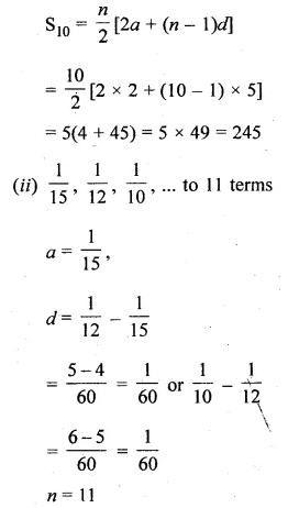 ML Aggarwal Class 10 Solutions for ICSE Maths Chapter 9 Arithmetic and Geometric Progressions Ex 9.3 Q1.1
