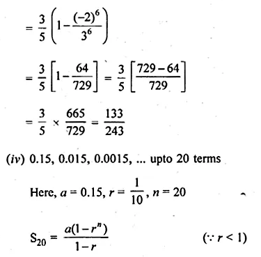 ML Aggarwal Class 10 Solutions for ICSE Maths Chapter 9 Arithmetic and Geometric Progressions Ex 9.5 Q1.3