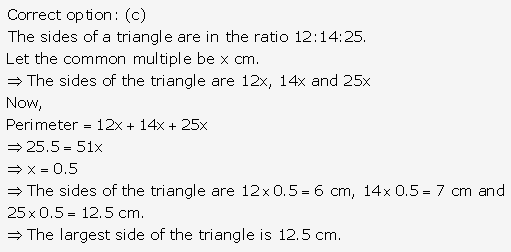 RS Aggarwal Solutions Class 10 Chapter 17 Perimeter and Areas of Plane Figures Test Yourself 3
