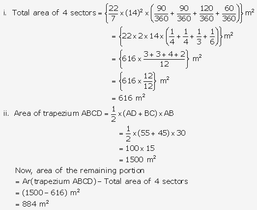 RS Aggarwal Solutions Class 10 Chapter 18 Areas of Circle, Sector and Segment Ex 18b 52