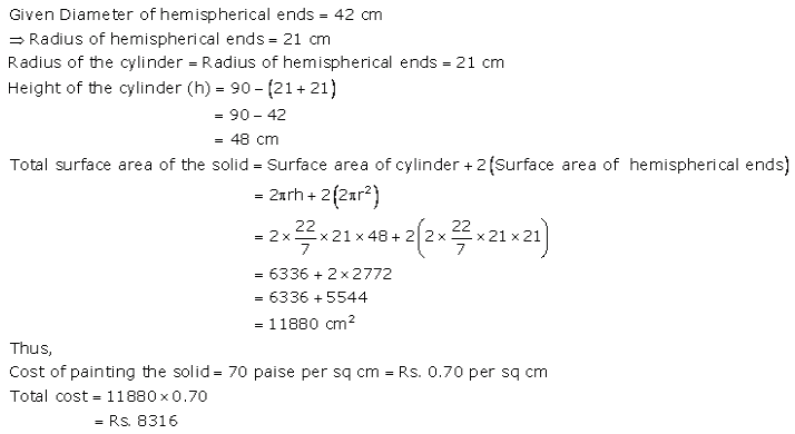 RS Aggarwal Solutions Class 10 Chapter 19 Volume and Surface Areas of Solids Ex 19a 21