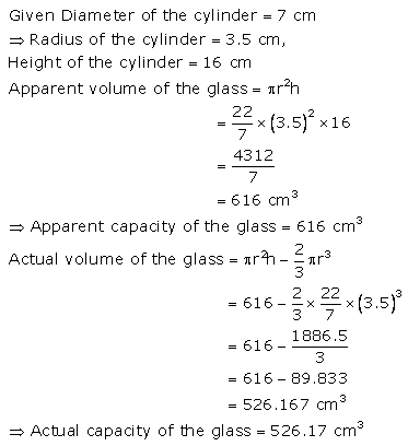 RS Aggarwal Solutions Class 10 Chapter 19 Volume and Surface Areas of Solids Ex 19a 39